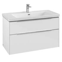 Тумба с раковиной Villeroy&Boch Subway 3.0, C57000VE+4A70A501, 100 см, белый глянец, фото №1