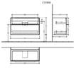 Тумба з раковиною Villeroy&Boch Subway 3.0, C57000VE  + 4A70A501, 100  см, білий глянець, фото 6