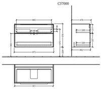 Тумба с раковиной Villeroy&Boch Subway 3.0, C57000VE+4A70A501, 100 см, белый глянец, фото №6