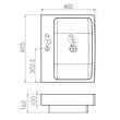 Раковина Devit Art 2.0 SPB-5109 без донного клапана 60 см, фото 2