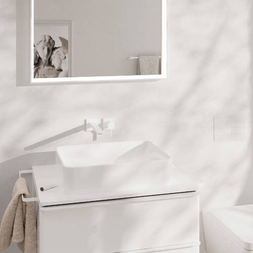 Змішувач прихованого монтажу для раковини Hansgrohe Tecturis E 73051700 білий матовий, фото 3