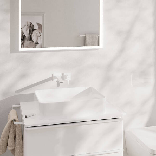 Змішувач прихованого монтажу для раковини Hansgrohe Tecturis E 73051700 білий матовий, фото 3