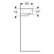 Раковина Geberit Selnova Compact 501.506.00.7 50 см білий глянець, фото 4