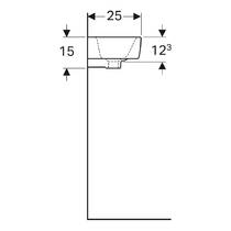 Раковина Geberit Selnova Compact 501.506.00.7 50 см белый глянец, фото №4