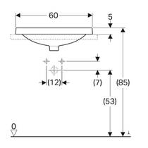 Раковина Geberit VariForm 500.730.01.2 врезная в столешницу, фото №4