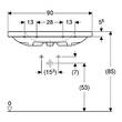 Раковина Geberit iCon Light 501.840.00.3 90 см, фото 3