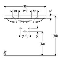 Раковина Geberit iCon Light 501.840.00.3 90 см, фото №3
