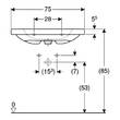 Раковина Geberit iCon Light 501.839.00.3 75 см, фото 3