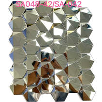 Мозаїка Mozaico De Lux V-Mos SA048-42 Glossy Silver Effect 29,8х30,5 см, фото №1