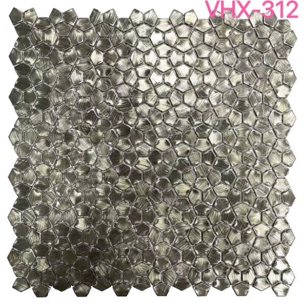Мозаїка Mozaico De Lux V-Mos VHX-312 Silver Gold 30х30 см, фото 1