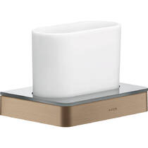 Склянка Axor Universal Softsquare 42834310 з тримачем, червоне золото матовий, фото №1