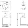 Дозатор для жидкого мыла Decor Walther Contract WSP 0651660 с держателем, черный матовый, фото 2