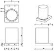 Склянка Decor Walther Contract 0651860 CT WSP підвісна, чорний матовий, фото 2