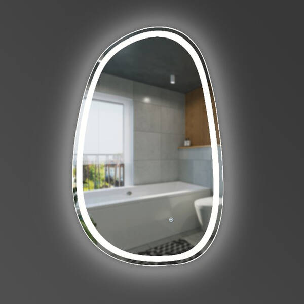 5415100 Style Дзеркало 1000х650 асиметричне, з тачсенсором та LED підсвідкою