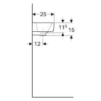 Раковина Geberit Selnova Compact 501.507.00.7 50 см белый глянец, фото №4