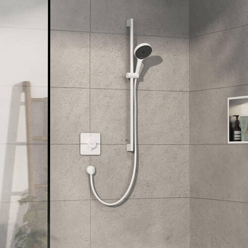 Душовий набір Hansgrohe Pulsify Select S EcoSmart Relaxation 24161700 білий матовий, фото 1