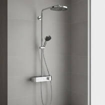 Душова система Hansgrohe Pulsify Showerpipe 260 1jet EcoSmart 24221000 з термостатом, фото №1