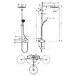 Душова система Hansgrohe Pulsify Showerpipe 260 1jet EcoSmart 24221000 з термостатом, фото 3