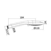 Ручной душ Paffoni Ginevra ZDOC 125 CR хром, фото №2