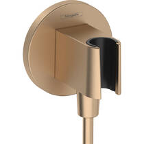 Шлангове підключення Hansgrohe Fixfit S 26888140 з тримачем, бронза матовий, фото №1