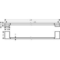 Держатель для полотенец Hansgrohe AddStoris 41747340 хром черный матовый, фото №2