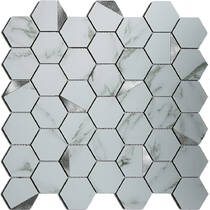 Мозаїка Mozaico De Lux Cl-Mos CCLAYRK23022 Super White Metal 30х29,8 см, фото №1