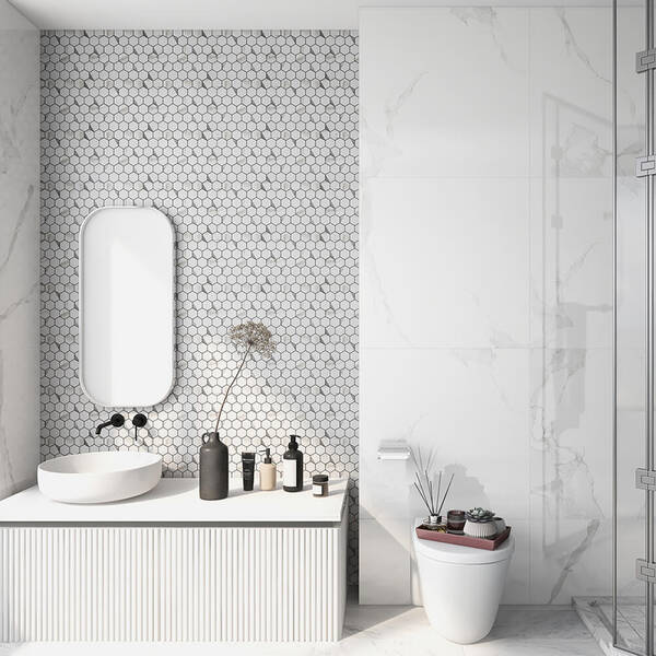 Мозаїка Mozaico De Lux Cl-Mos CCLAYRK23022 Super White Metal 30х29,8 см, фото 4
