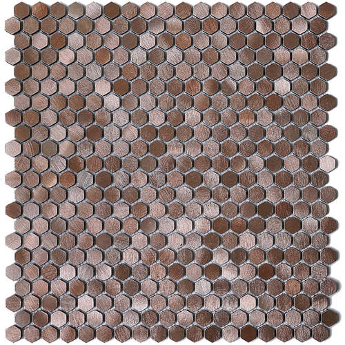 Мозаїка Mozaico De Lux Cl-Mos CCLAYRK23028 Brown Mini Metal 30,4х32,2 см, фото 2