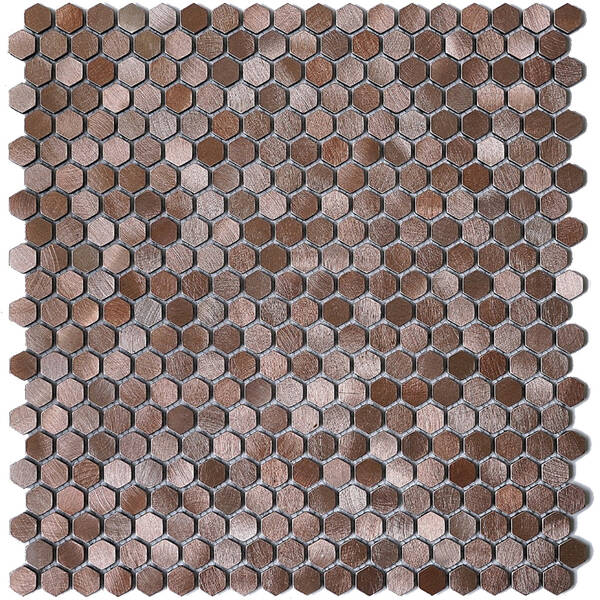 Мозаїка Mozaico De Lux Cl-Mos CCLAYRK23028 Brown Mini Metal 30,4х32,2 см, фото 2