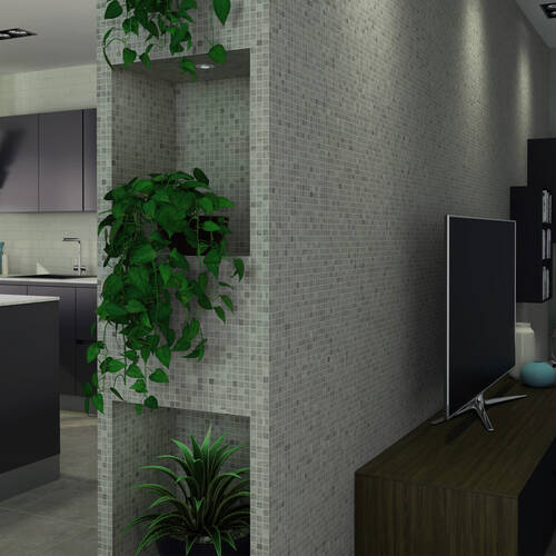 Мозаїка Mozaico De Lux Cl-Mos CCLAYRK23001 Dark Grey Stone 30,5х30,5 см, фото 1