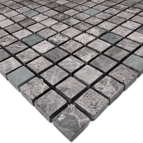 Мозаїка Mozaico De Lux Cl-Mos CCLAYRK23004 Grafit Mini Mosaic 30,5х30,5 см, фото 2