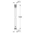 Душовий шланг Grohe Silverflex 28364001 хром, 1,5 м, фото 2