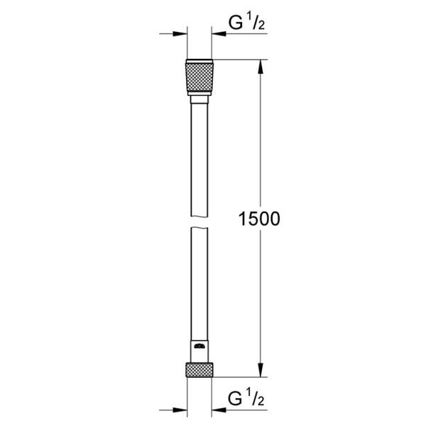 Душовий шланг Grohe Silverflex 28364001 хром, 1,5 м, фото 2
