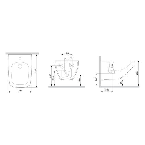 Биде подвесное AM.PM Inspire 2.0 C50A3411WH, фото 6