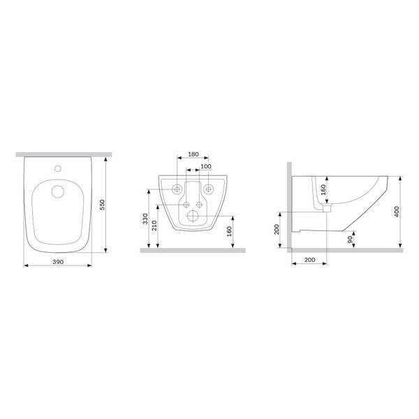 Биде подвесное AM.PM Inspire 2.0 C50A3411WH, фото 6