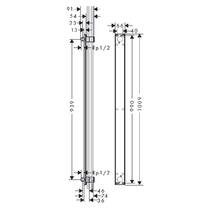 Внутрішня частина для душової системи Showerpipe Axor One 48798180, фото №2