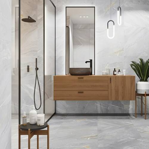 Керамограніт Ceramika Gres Gres Granby Light Grey Rect 59,7х59,7 см, фото 1