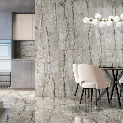 Керамограніт Інтеркерама Palladio сірий темний 6060 163 072/L 60х60 см, фото 2