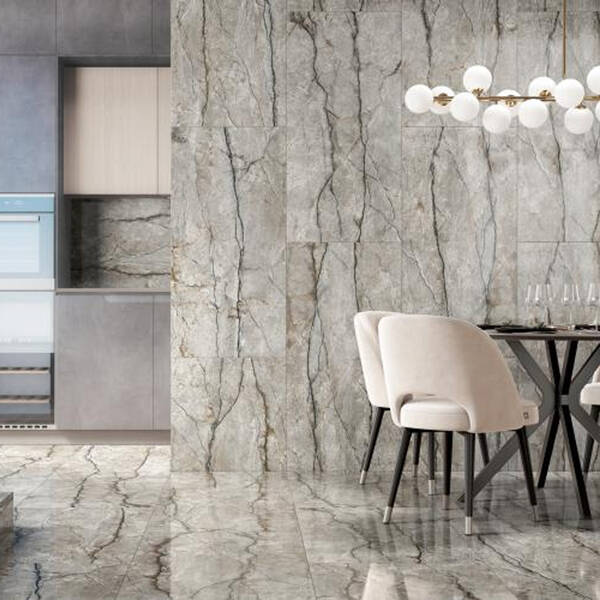 Керамограніт Інтеркерама Palladio сірий темний 6060 163 072/L 60х60 см, фото 2