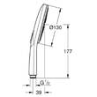 Ручний душ Grohe Rainshower Smartactive 26574DL0 130 теплий захід сонця (брашоване рожеве золото), фото 4