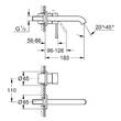 Змішувач прихованого монтажу для раковини Grohe Essence New 29192DL1 теплий захід сонця (брашоване рожеве золото), фото 2