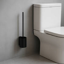 Щітка для унітаза Emco Aura 8515 134 00 з тримачем, чорний матовий, фото №1