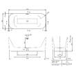 Ванна кварилова Villeroy&Boch Finion UBQ177FIN7N100V4-01 170х70 см, фото 4