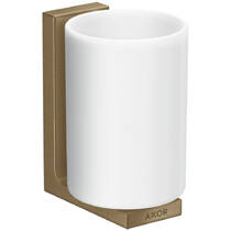 Склянка Axor Universal Rectangular 42604140 з тримачем, бронза матовий, фото №1