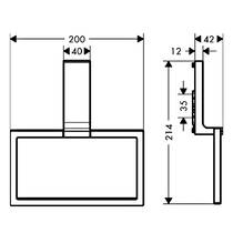 Держатель для полотенец Axor Universal Rectangular 42623140 бронза матовый, фото №2