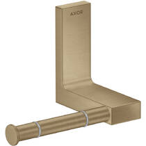 Тримач для туалетного паперу Axor Universal Rectangular 42656140 без кришки, бронза матовий, фото №1