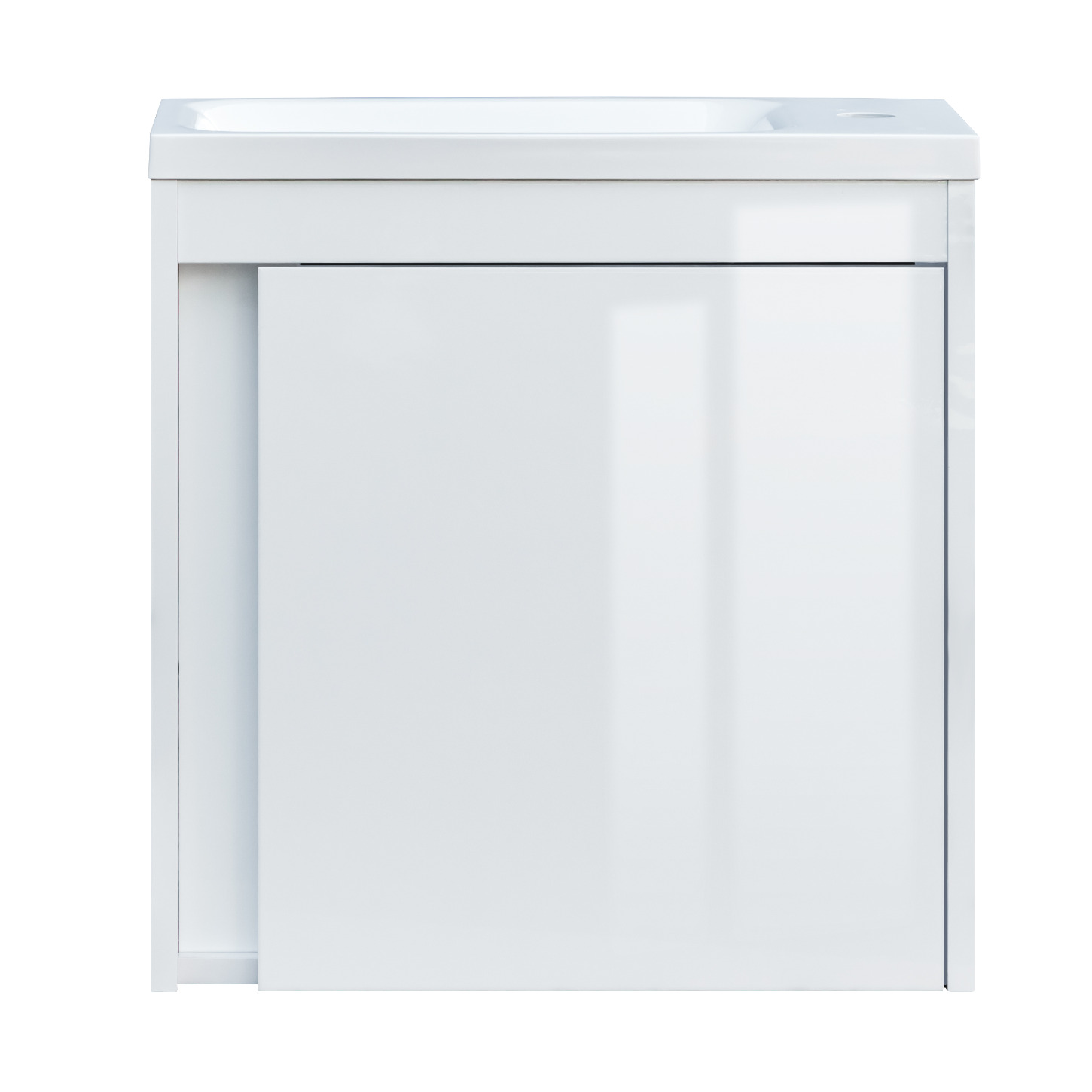 063050W SMALL Тумба 50 з умивальником, білий глянець (1 сорт)
