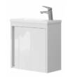 Тумба з раковиною Devit Small 063050W, 50 см, білий глянець, фото 2