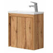 Тумба з раковиною Devit Small 063050O, 50 см, дуб, фото 2