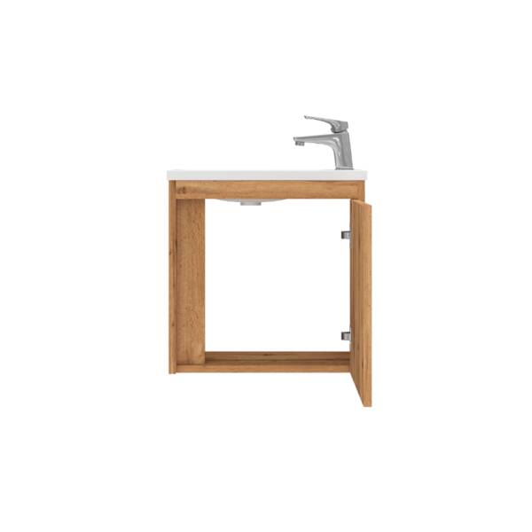 Тумба з раковиною Devit Small 063050O, 50 см, дуб, фото 4